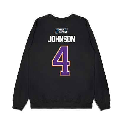 Clemson - NCAA Men's Basketball : Efrem Johnson - NCAA® March Madness® 2026 Premium Crewneck Sweatshirt-1
