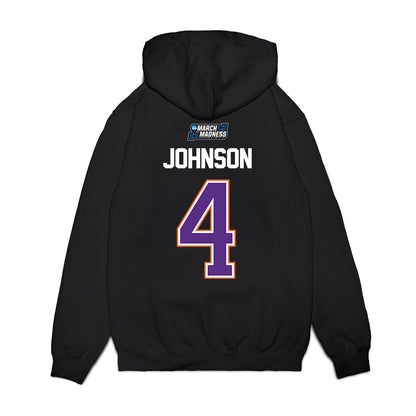 Clemson - NCAA Men's Basketball : Efrem Johnson - NCAA® March Madness® 2026 Premium Hooded Sweatshirt-1