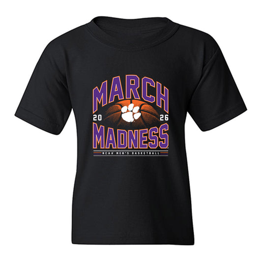 Clemson - NCAA Men's Basketball : Ace Buckner II - NCAA® March Madness® 2026 Youth T-Shirt-0