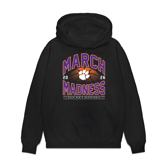 Clemson - NCAA Men's Basketball : Trent Steinour - NCAA® March Madness® 2026 Premium Hooded Sweatshirt-0