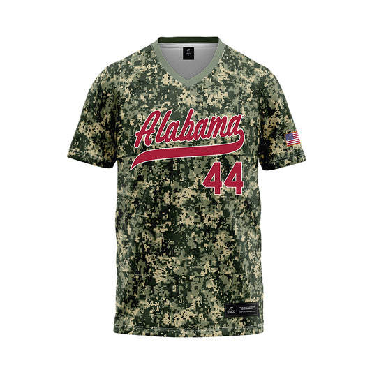 Alabama - NCAA Baseball : Evan Steckmesser - Camo Baseball Jersey-0