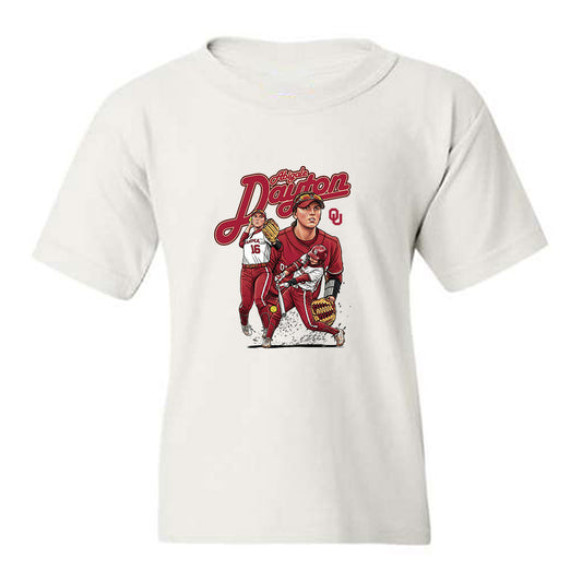 Oklahoma - NCAA Softball : Abigale Dayton - Collage Youth T-Shirt-0