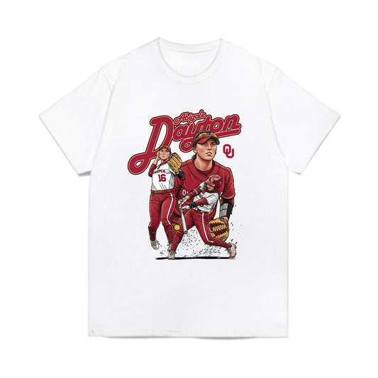 Oklahoma - NCAA Softball : Abigale Dayton - Collage Comfort Colors T-Shirt-0