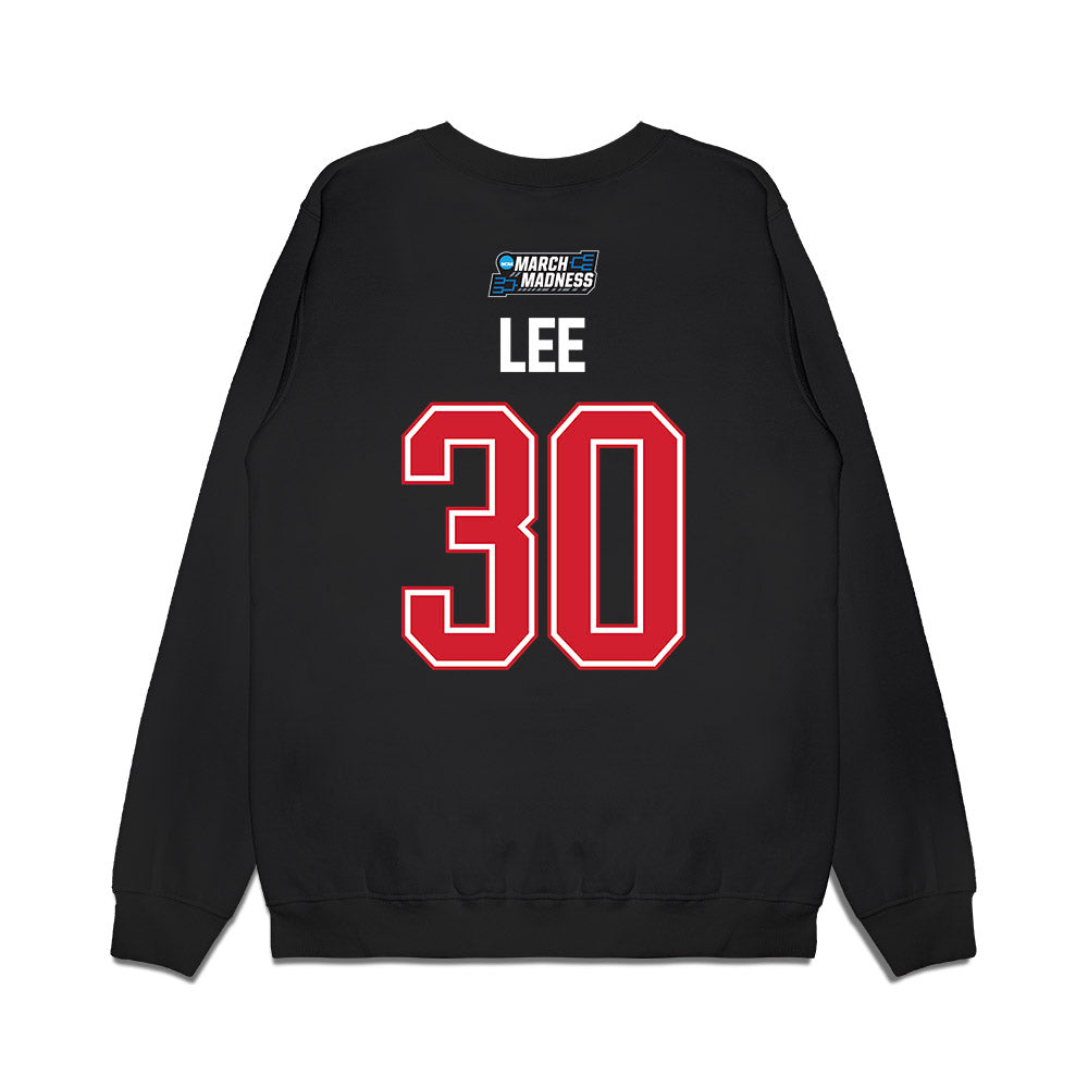 NC State - NCAA Men's Basketball : Sung Jin Lee - NCAA® March Madness® 2026 Premium Crewneck Sweatshirt-1