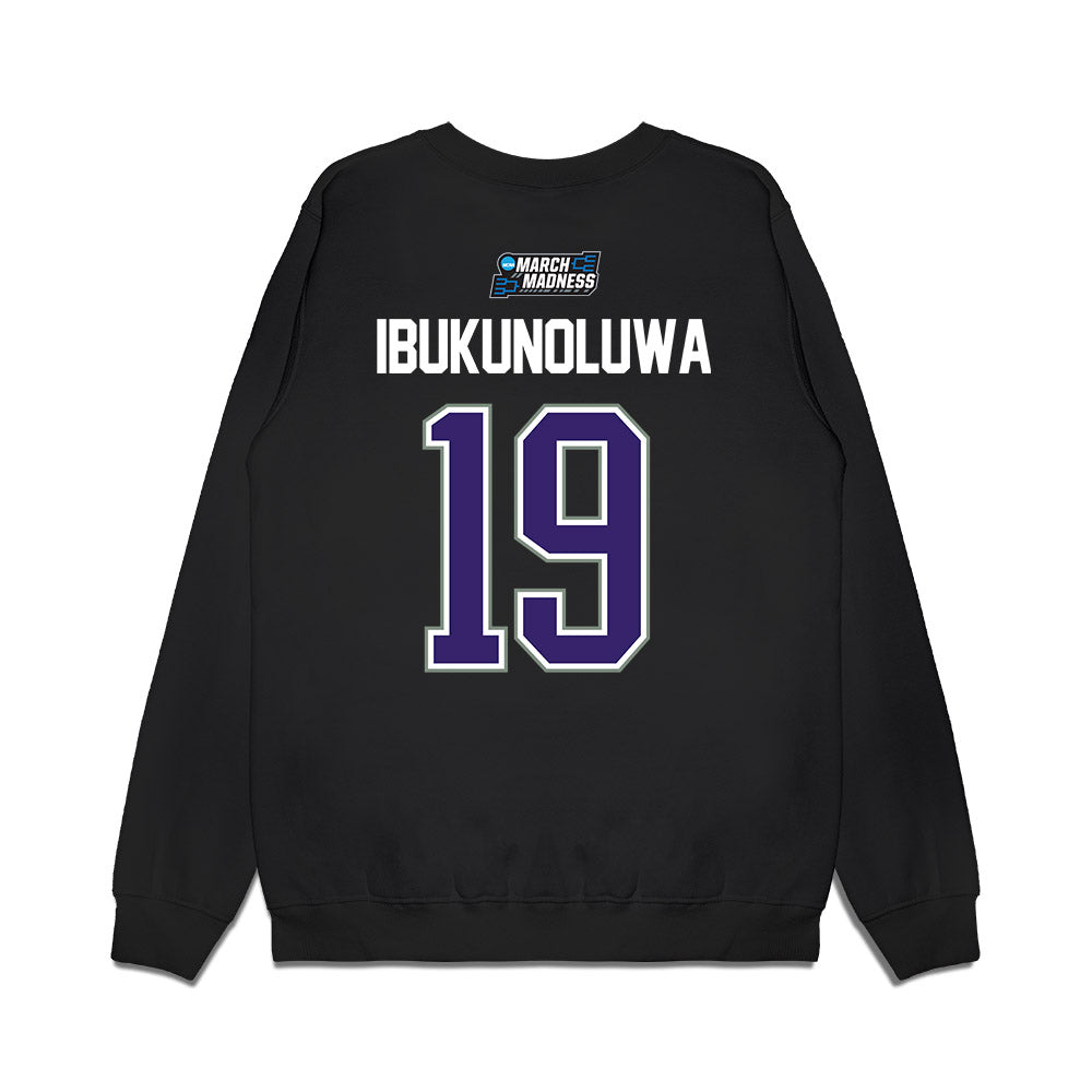 High Point - NCAA Men's Basketball : Josh Ibukunoluwa - NCAA® March Madness® 2026 Premium Crewneck Sweatshirt-1