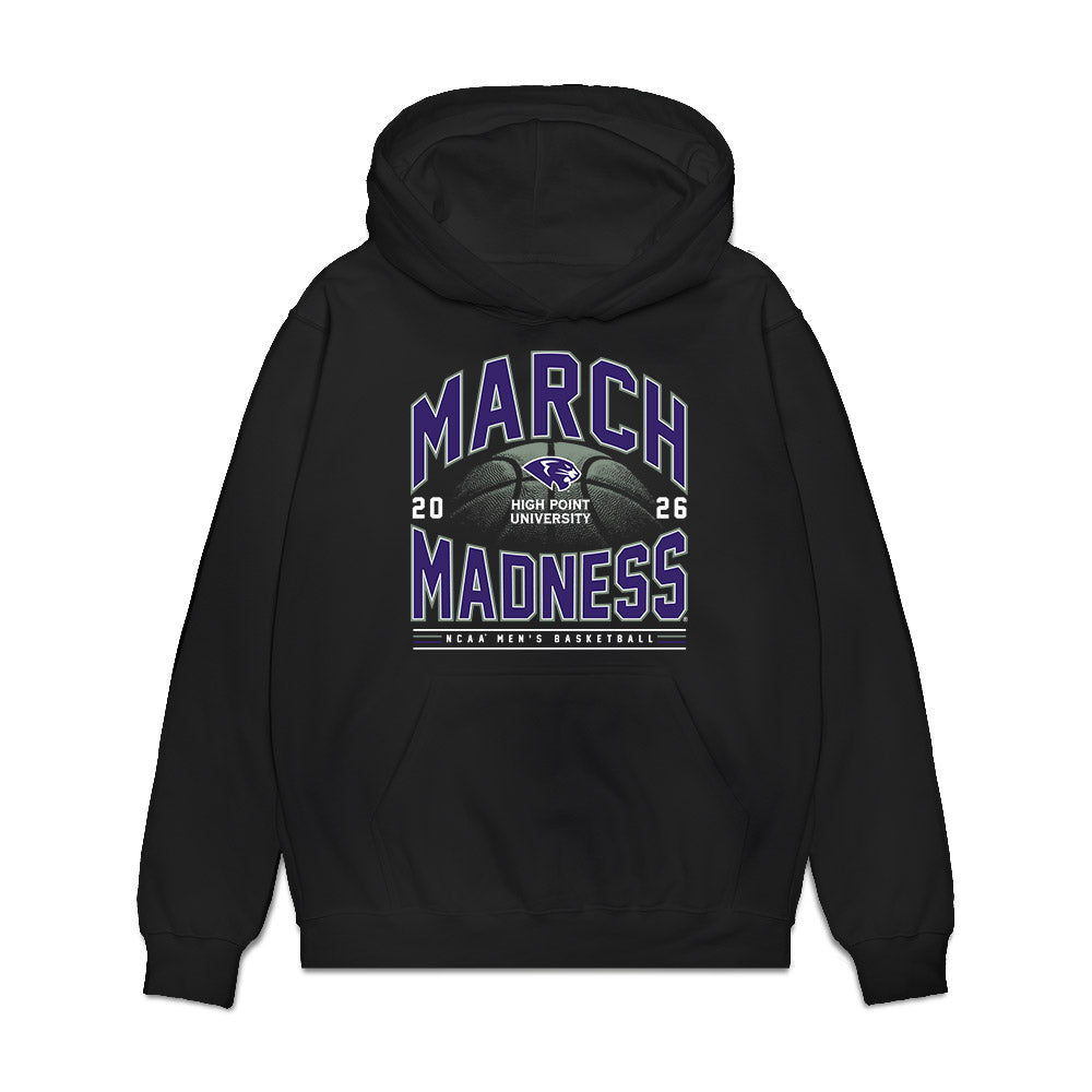 High Point - NCAA Men's Basketball : David Fonville - NCAA® March Madness® 2026 Premium Hooded Sweatshirt-0