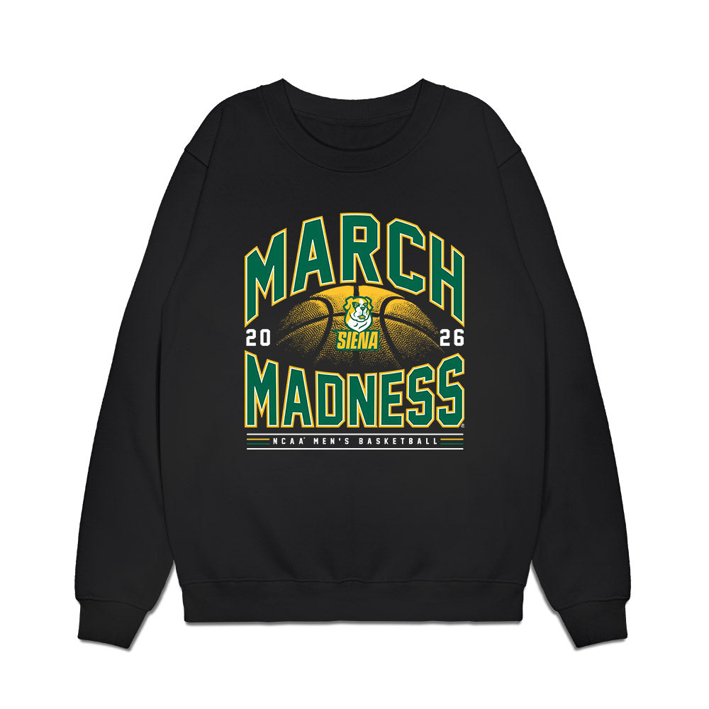 Siena - NCAA Men's Basketball : Chris Torres - NCAA® March Madness® 2026 Premium Crewneck Sweatshirt-0