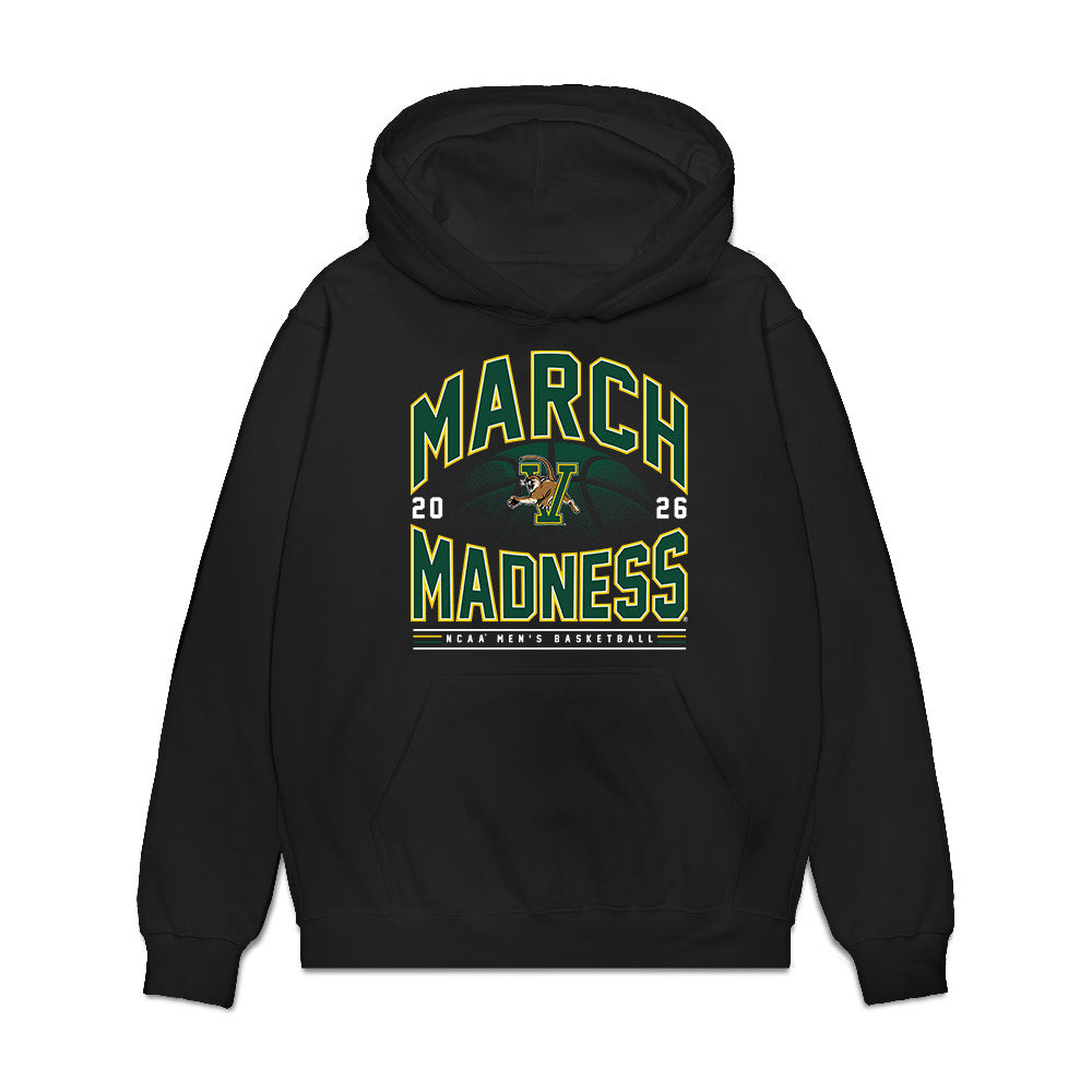 UVM - NCAA Men's Basketball : TJ Hurley - NCAA® March Madness® 2026 Premium Hooded Sweatshirt-0
