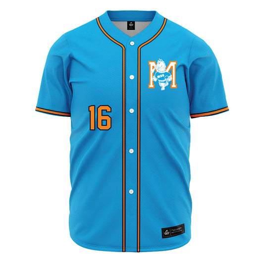 Murray State - NCAA Baseball : Derek Lebron - Blue Jersey-0