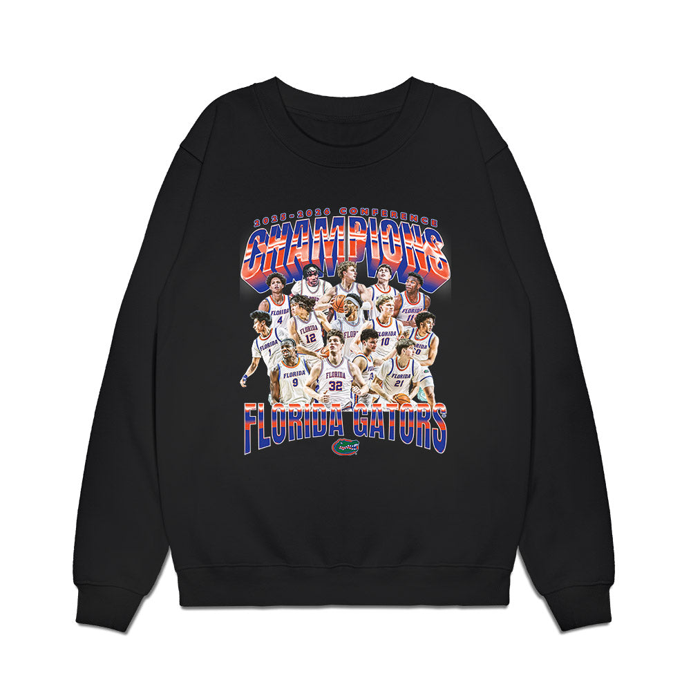 Florida - NCAA Men's Basketball : - Conference Champions Premium Crewneck Sweatshirt-0