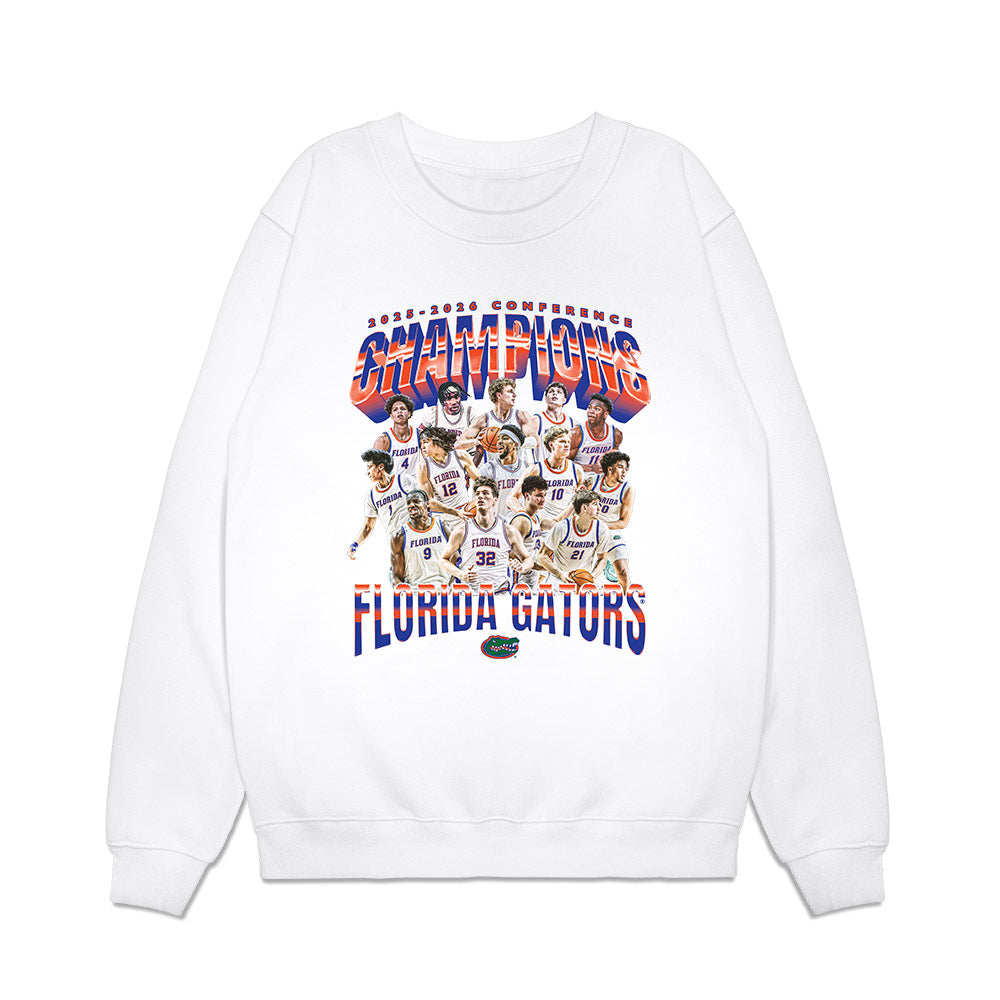 Florida - NCAA Men's Basketball : - Conference Champions Premium Crewneck Sweatshirt-0