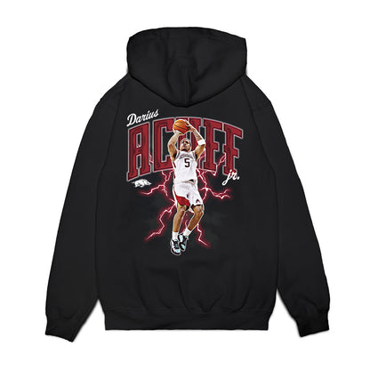 Arkansas - NCAA Men's Basketball : Darius Acuff Jr. - Collage Premium Hooded Sweatshirt-1