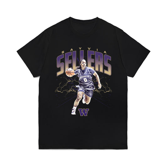 Washington - NCAA Women's Basketball : Sayvia Sellers - Collage Comfort Colors T-Shirt-0