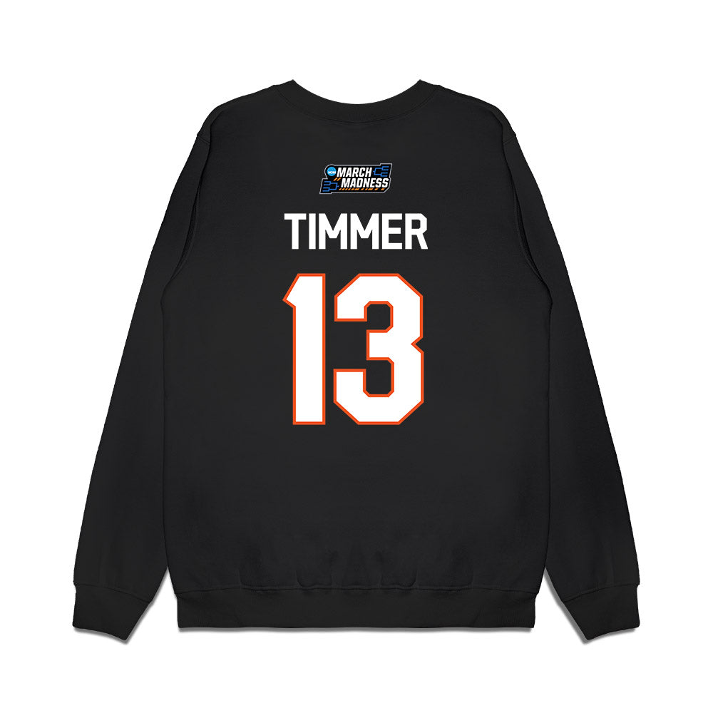 Oklahoma State - NCAA Women's Basketball : Haleigh Timmer - NCAA® March Madness® 2026 Premium Crewneck Sweatshirt-1