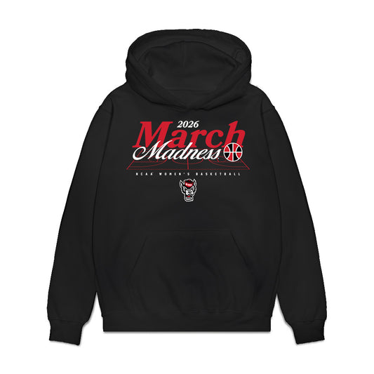 NC State - NCAA Women's Basketball : Khamil Pierre - NCAA® March Madness® 2026 Premium Hooded Sweatshirt-0
