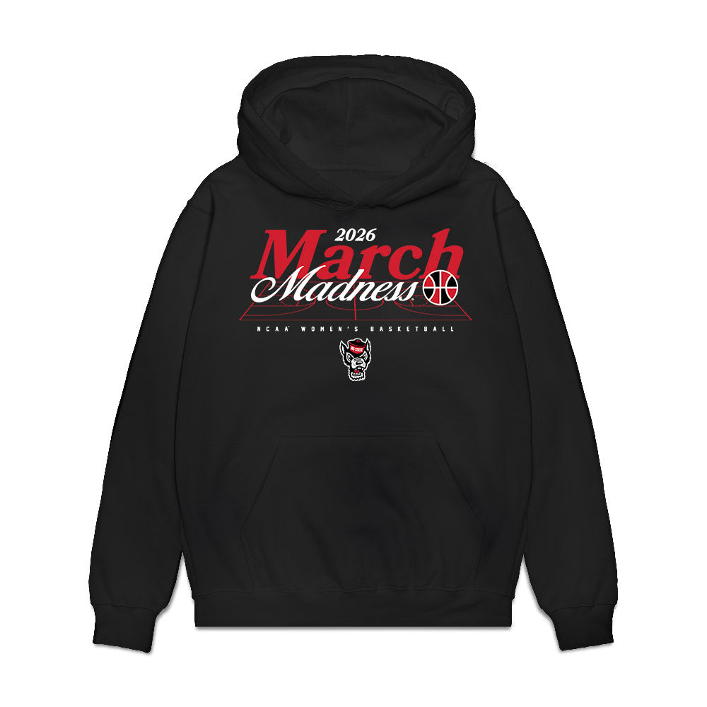 NC State - NCAA Women's Basketball : Mallory Collier - NCAA® March Madness® 2026 Premium Hooded Sweatshirt-0