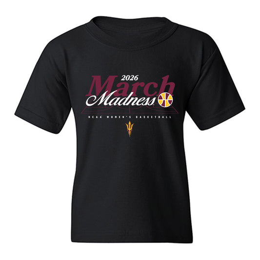 Arizona State - NCAA Women's Basketball : Jyah LoVett - NCAA® March Madness® 2026 Youth T-Shirt-0