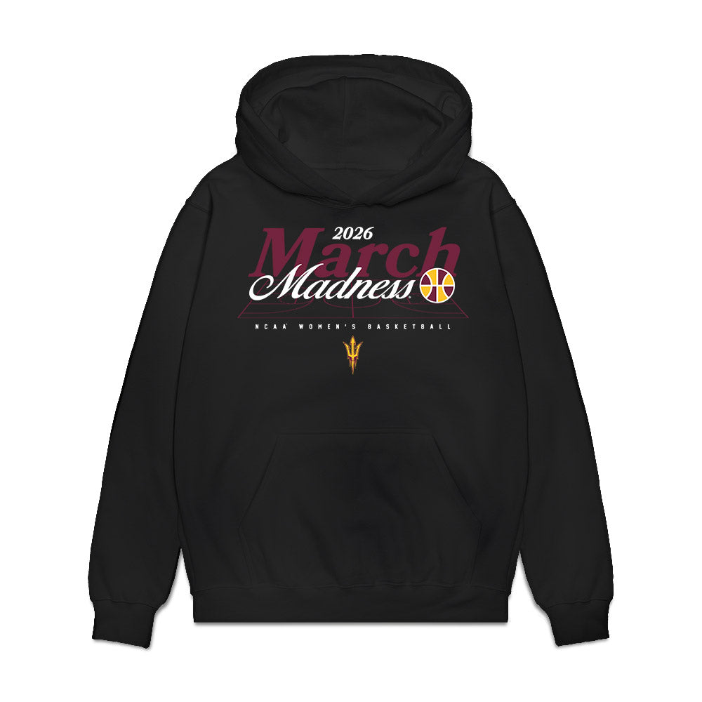 Arizona State - NCAA Women's Basketball : Jyah LoVett - NCAA® March Madness® 2026 Premium Hooded Sweatshirt-0