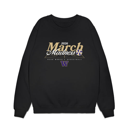 Washington - NCAA Women's Basketball : Elle Ladine - NCAA® March Madness® 2026 Premium Crewneck Sweatshirt-0