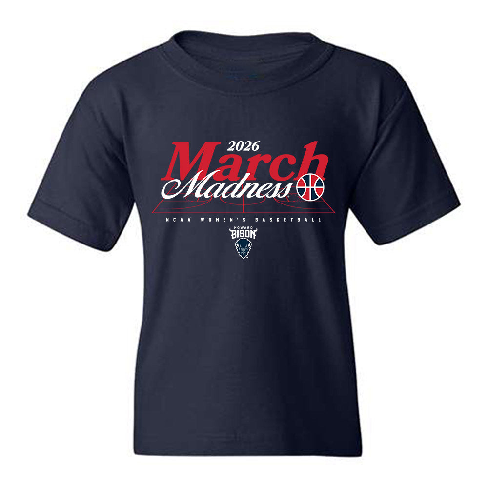 Howard - NCAA Women's Basketball : Destiny Bynum johnson - NCAA® March Madness® 2026 Youth T-Shirt-0
