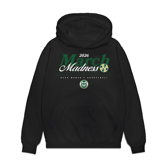 Colorado State - NCAA Women's Basketball : Lexus Bargesser - NCAA® March Madness® 2026 Premium Hooded Sweatshirt-0
