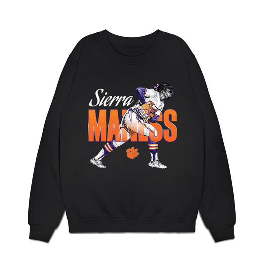 Clemson - NCAA Softball : Sierra Maness - Caricature Premium Crewneck Sweatshirt-0