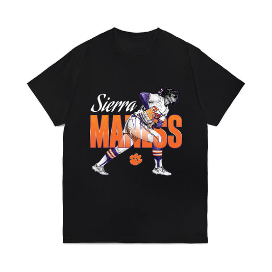 Clemson - NCAA Softball : Sierra Maness - Caricature Comfort Colors T-Shirt-0