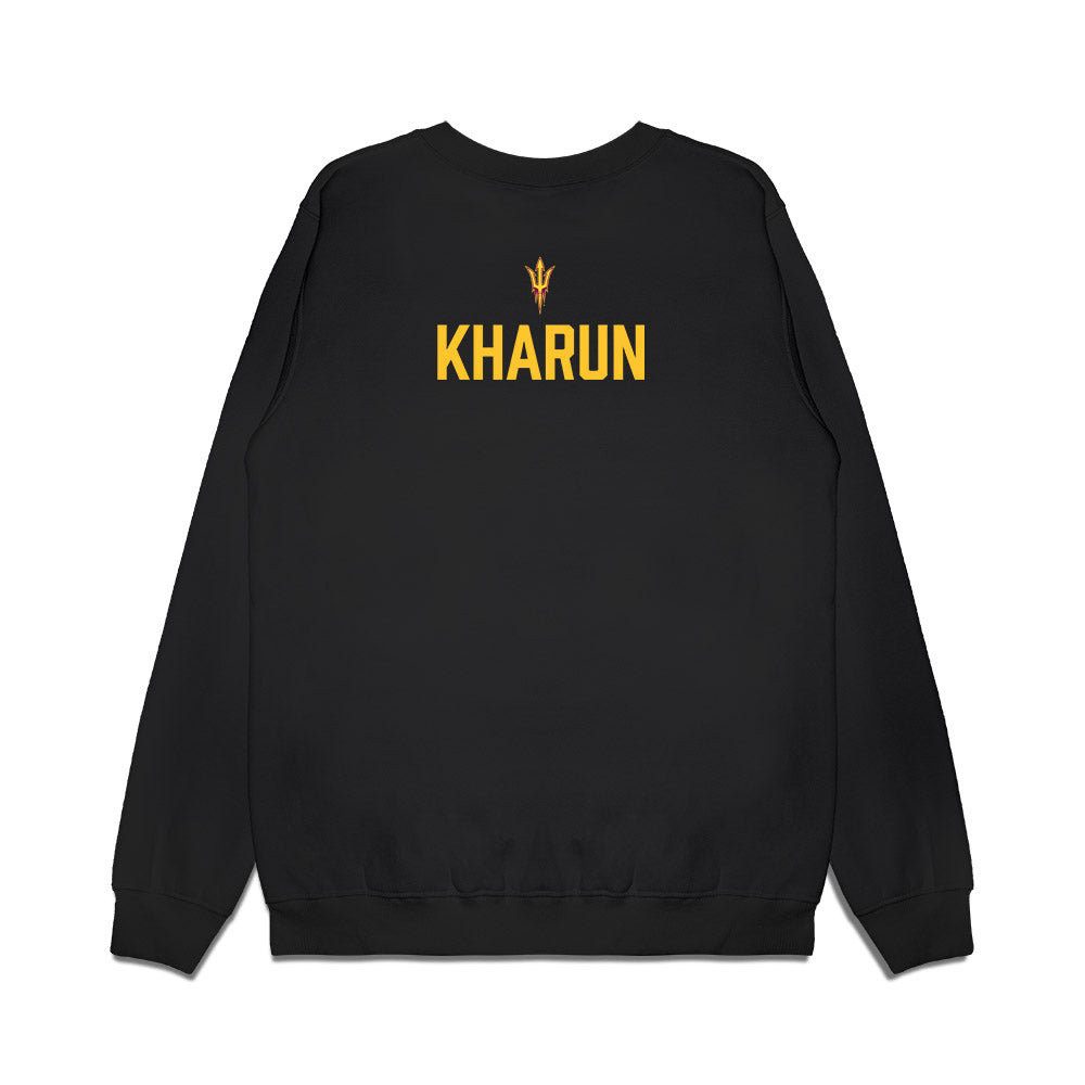 Arizona State - NCAA Men's Swimming & Diving : Ilya Kharun - Conference Champions Premium Crewneck Sweatshirt-1