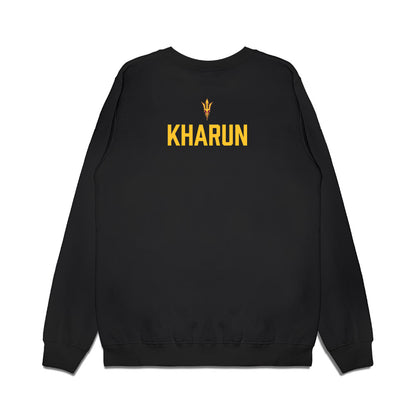 Arizona State - NCAA Men's Swimming & Diving : Ilya Kharun - Conference Champions Premium Crewneck Sweatshirt-1