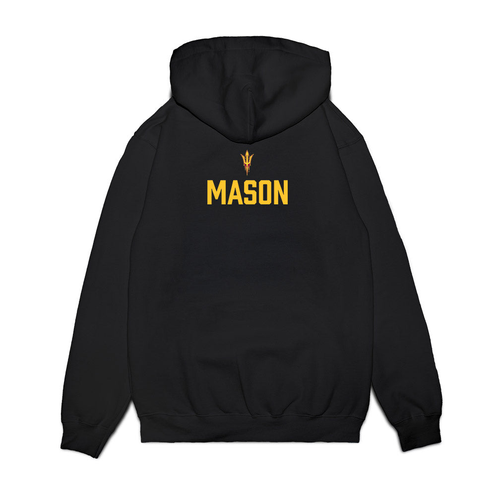 Arizona State - NCAA Men's Swimming & Diving : Jake Mason - Conference Champions Premium Hooded Sweatshirt-1