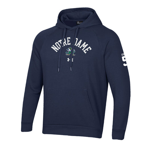 Notre Dame - NCAA Men's Basketball : Cole Certa - Under Armour® Rival Fleece Hood-0