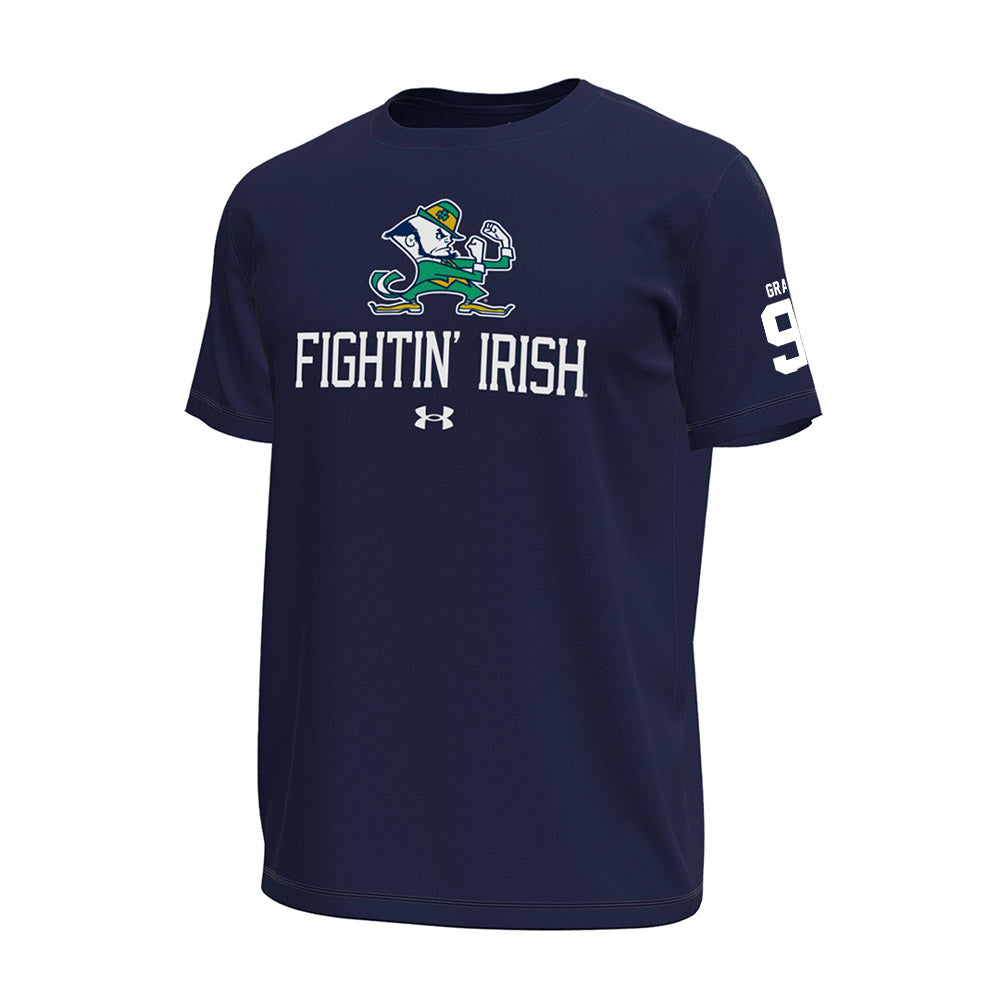 Notre Dame - NCAA Men's Lacrosse : Griffin Grant - Under Armour® Tech Stretch Tee-0