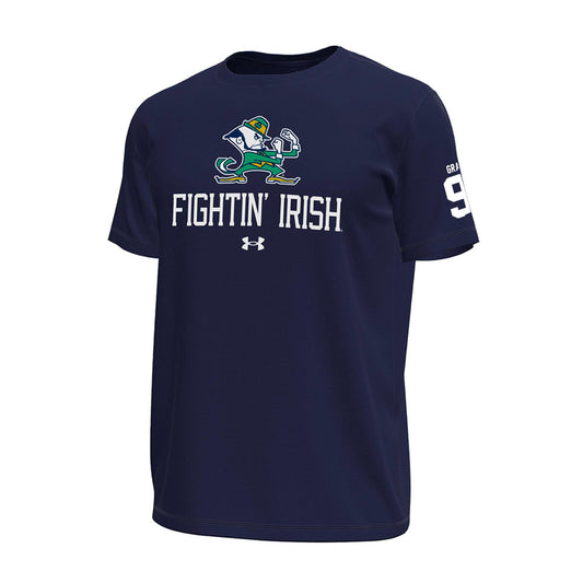 Notre Dame - NCAA Men's Lacrosse : Griffin Grant - Under Armour® Tech Stretch Tee-0