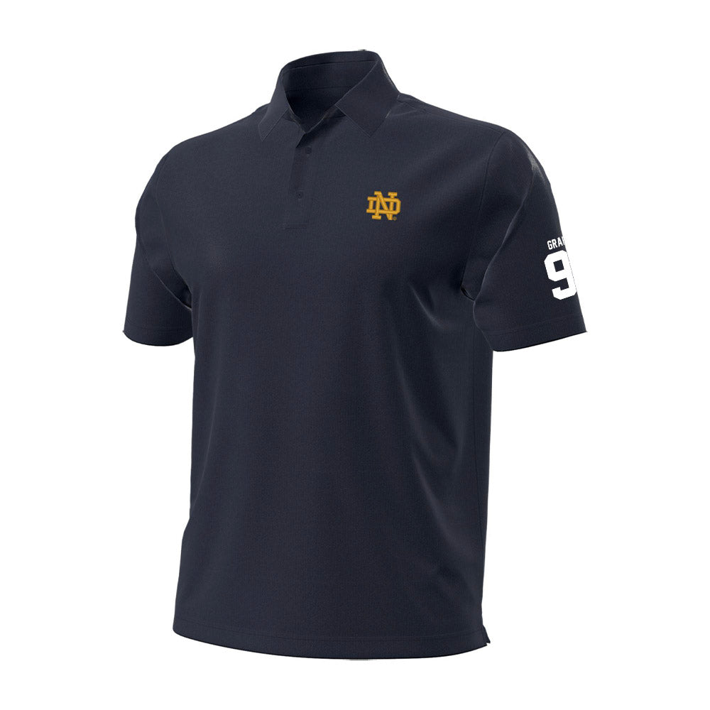 Notre Dame - NCAA Men's Lacrosse : Griffin Grant - Under Armour® Aura Solid Polo-0