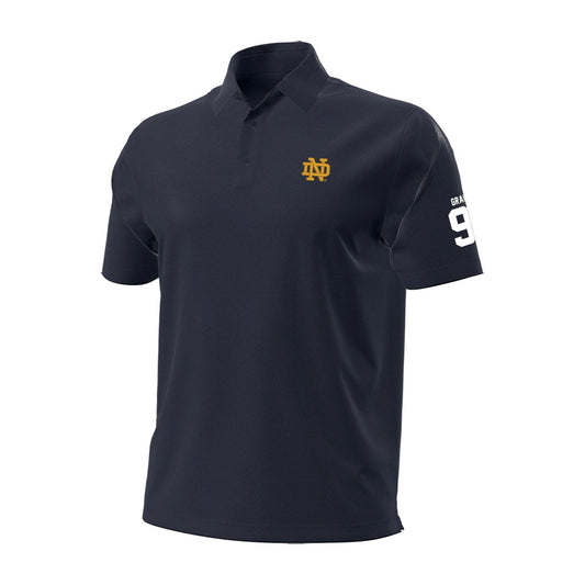 Notre Dame - NCAA Men's Lacrosse : Griffin Grant - Under Armour® Aura Solid Polo-0