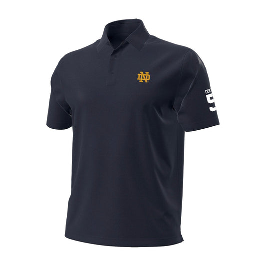 Notre Dame - NCAA Men's Basketball : Cole Certa - Under Armour® Aura Solid Polo-0