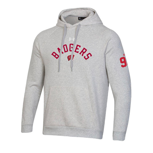 Wisconsin - NCAA Football : Djidjou Bah - Under Armour® Rival Fleece Hood-0
