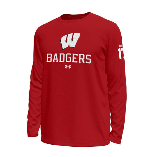 Wisconsin - NCAA Women's Ice Hockey : Grace Bickett - Under Armour® Tech Stretch Long Sleeve Tee-0