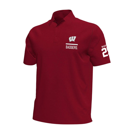 Wisconsin - NCAA Men's Basketball : Jonathan Blackwell - Under Armour® Aura Solid Polo-0