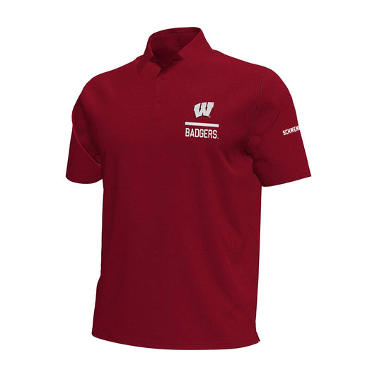 Wisconsin - NCAA Football : Ryan Schwendeman - Under Armour® Aura Solid Polo-0