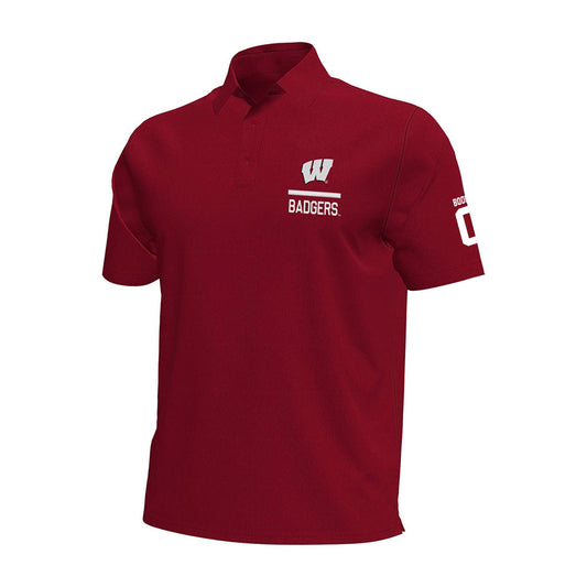 Wisconsin - NCAA Football : Justus Boone - Under Armour® Aura Solid Polo-0