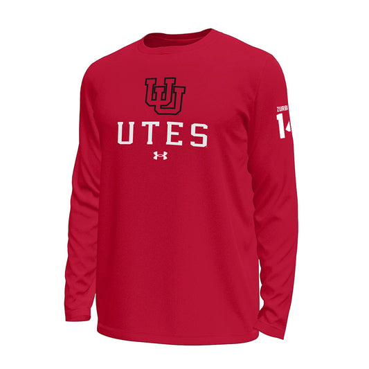 Utah - NCAA Football : Brendan Zurbrugg - Under Armour® Tech Stretch Long Sleeve Tee-0