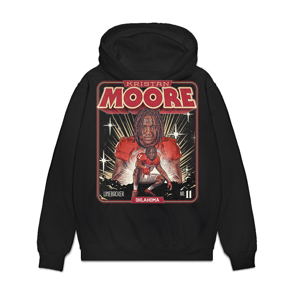 Oklahoma - NCAA Football : Kristan Moore - Collage Premium Hooded Sweatshirt-0