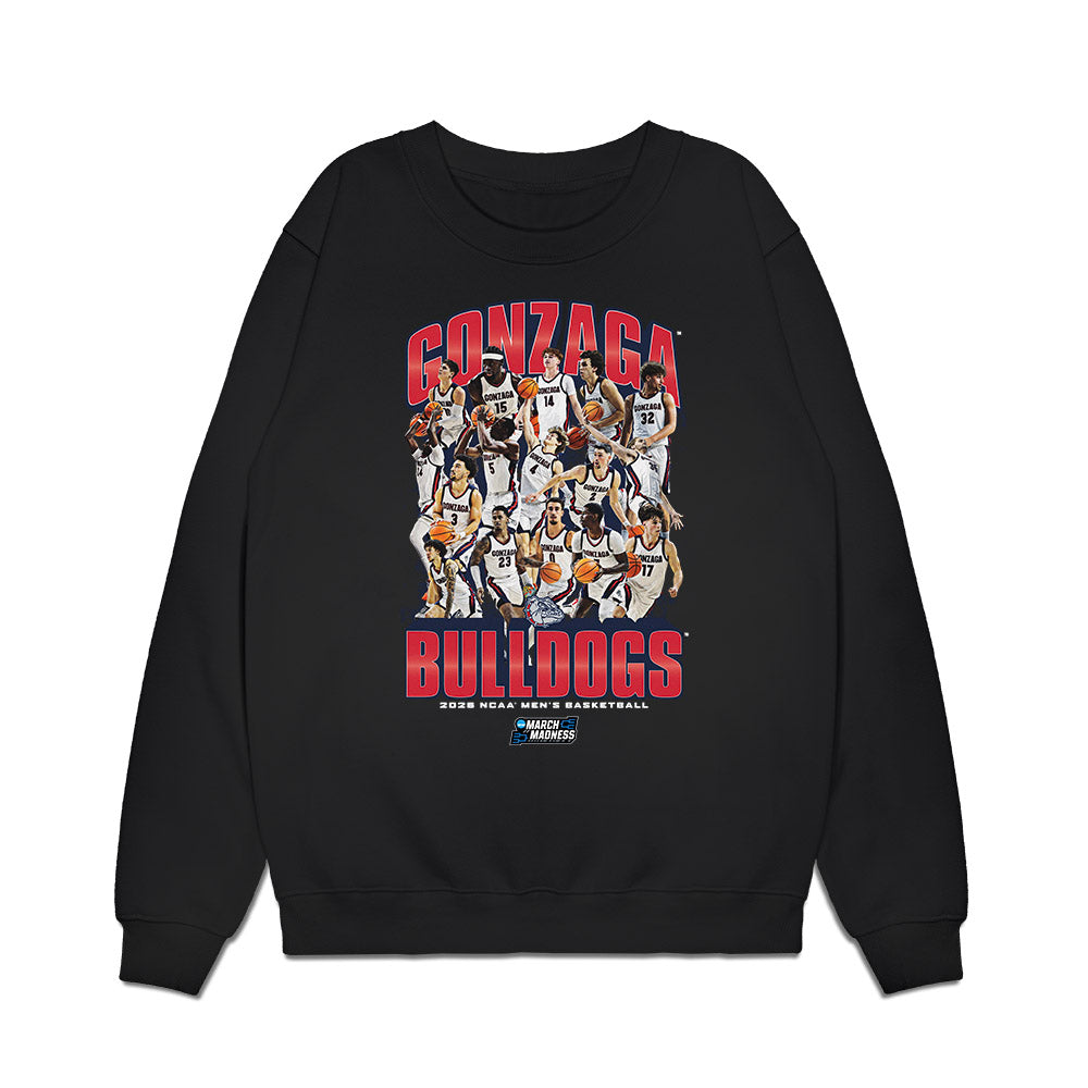 Gonzaga - NCAA Men's Basketball : NCAA® March Madness® 2026 Team Collage Premium Crewneck Sweatshirt-0