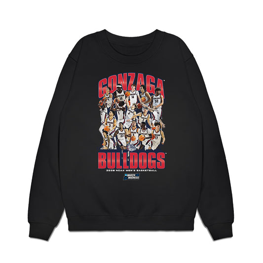 Gonzaga - NCAA Men's Basketball : NCAA® March Madness® 2026 Team Collage Premium Crewneck Sweatshirt-0