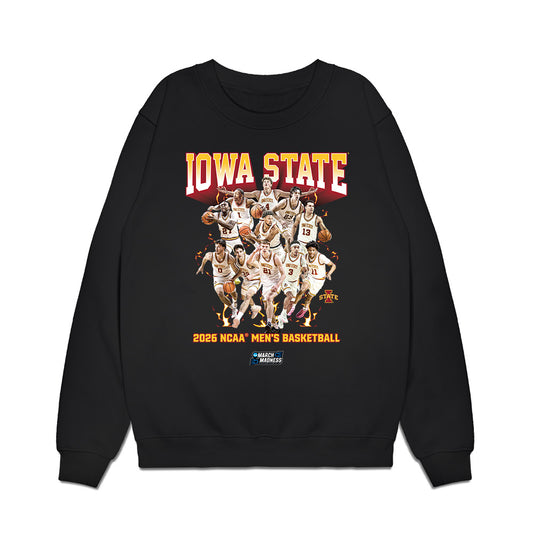 Iowa State - NCAA Men's Basketball : NCAA® March Madness® 2026 Team Collage Premium Crewneck Sweatshirt-0
