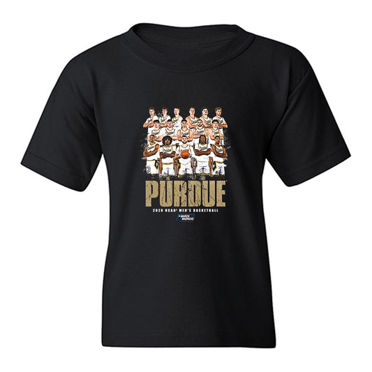 Purdue - NCAA Men's Basketball : NCAA® March Madness® 2026 Team Collage Youth T-Shirt-0