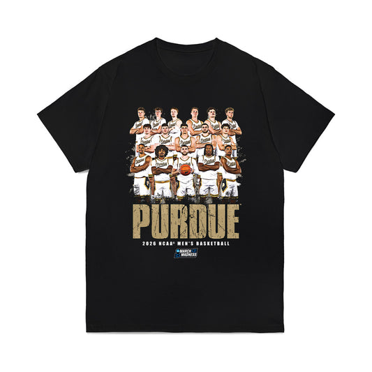 Purdue - NCAA Men's Basketball : NCAA® March Madness® 2026 Team Collage Comfort Colors T-Shirt-0