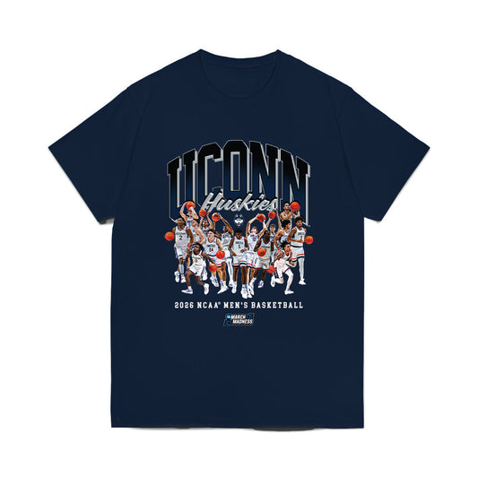 UConn - NCAA Men's Basketball : NCAA® March Madness® 2026 Team Collage Comfort Colors T-Shirt-0