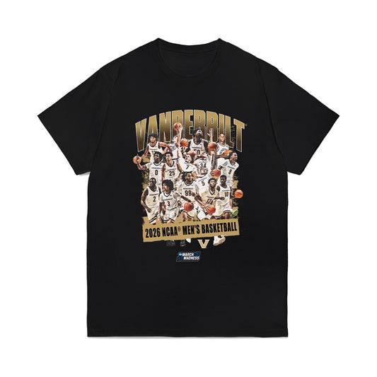 Vanderbilt - NCAA Men's Basketball : NCAA® March Madness® 2026 Team Collage Comfort Colors T-Shirt-0